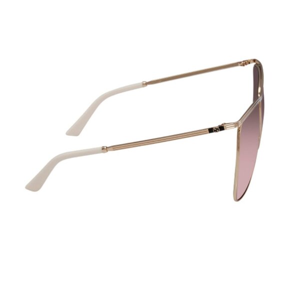 Gucci Sunglasses Oversized Gold Pink GG0820S 004 63 17 145 Made In ITALY $630 main image 14